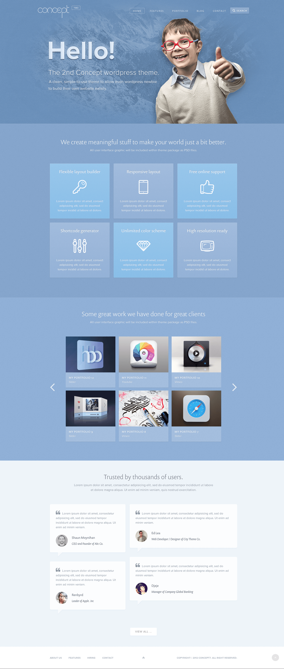 clean  creative  flat  wordpress  Theme  white  blue  stunning  trending   modern  website