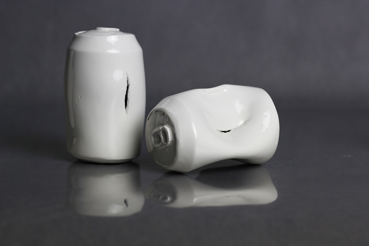 porcelain cans sculpture can product emotions