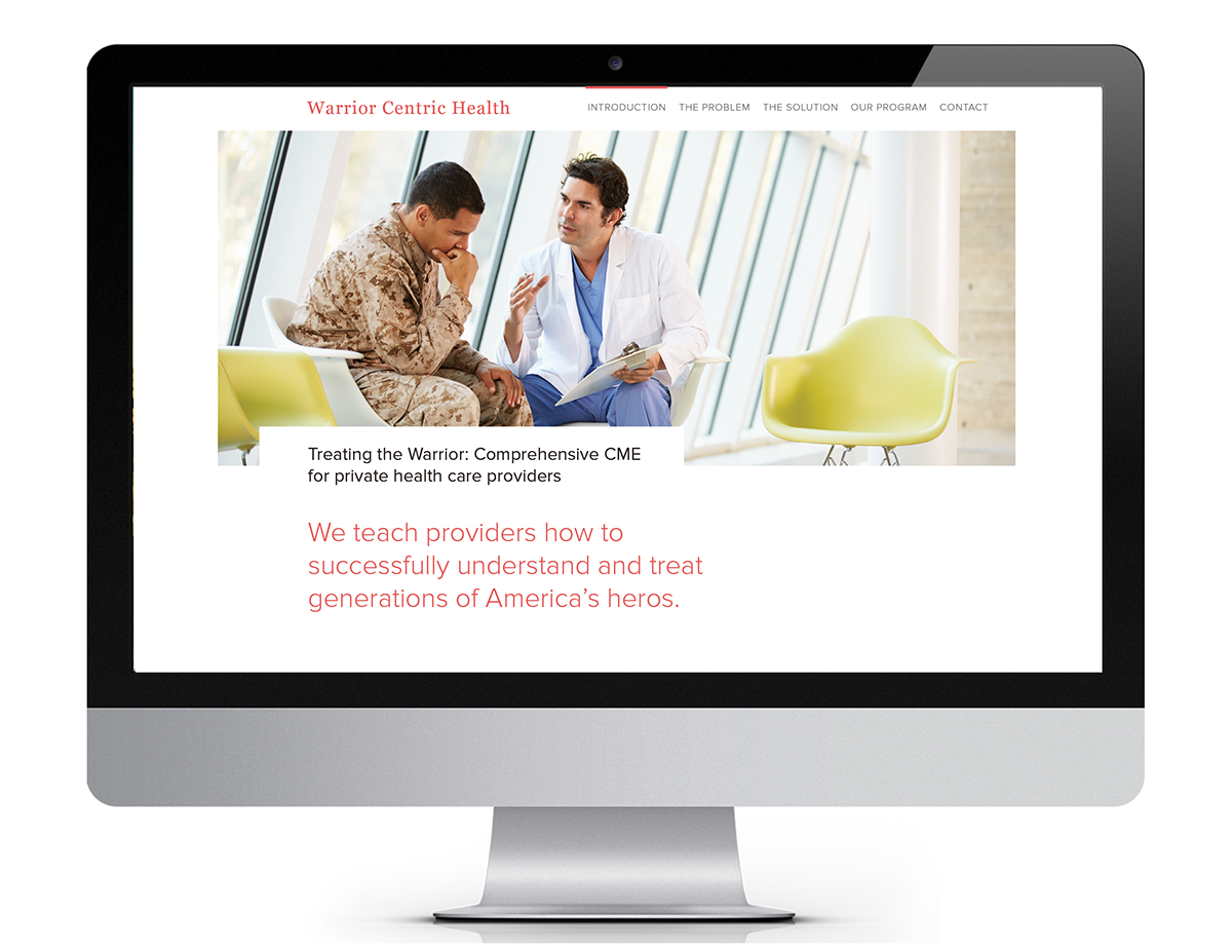 Website Webdesign UI ux veteran healthcare service continuino ed Wasabirabbit