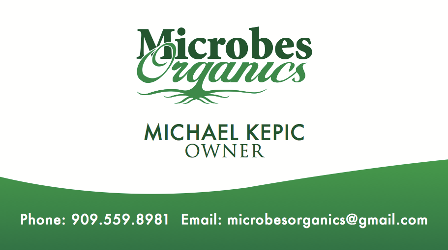 organic logo business card