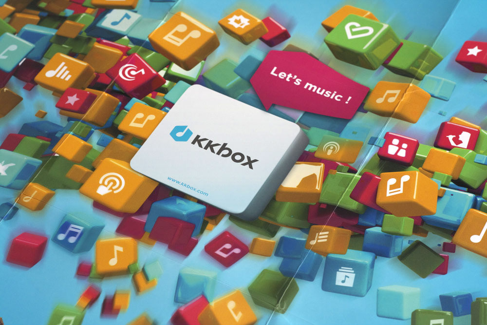 KKBOX  Music online company profile print fold square