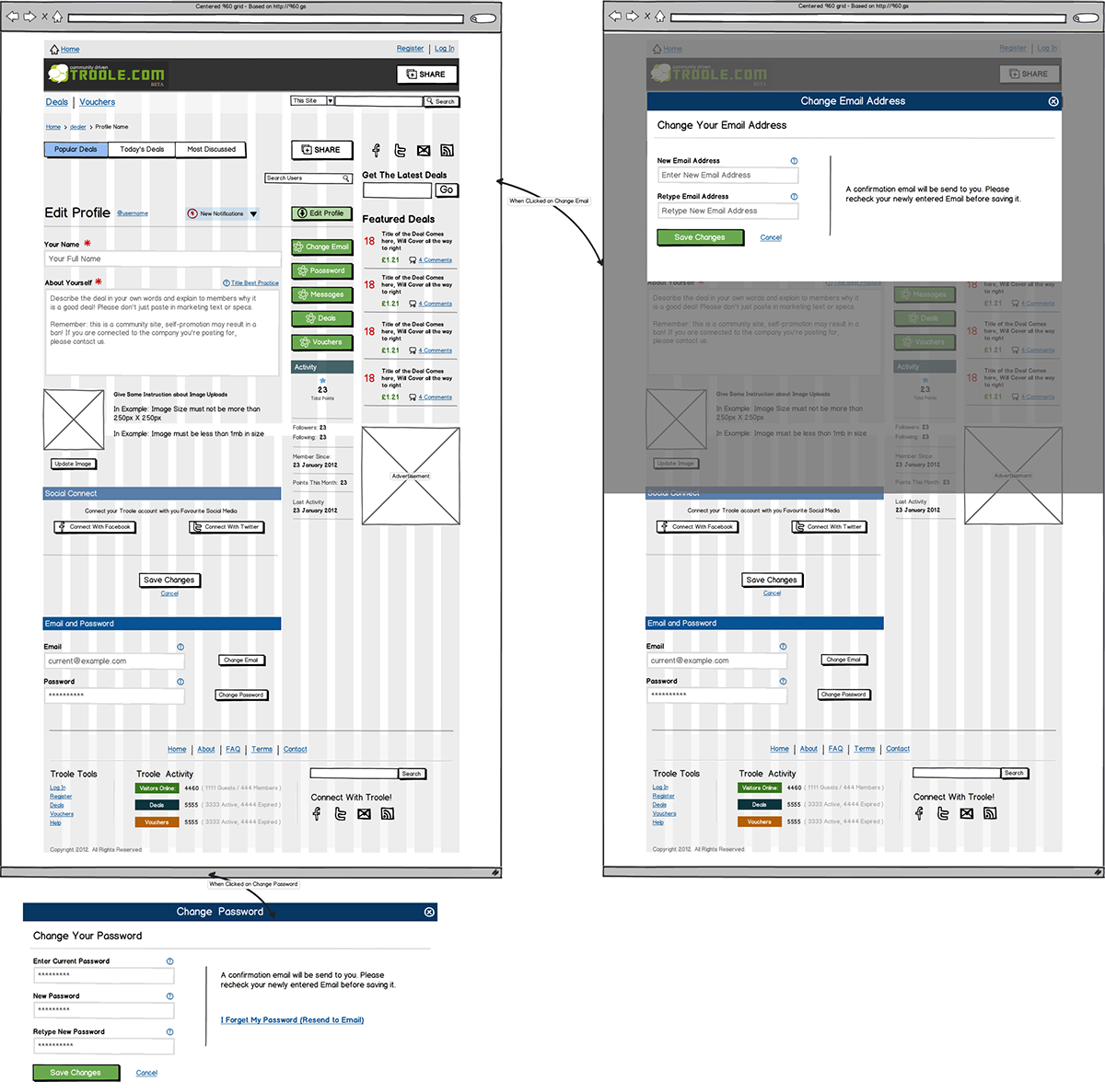 wireframe  web Mockup design user interface UI