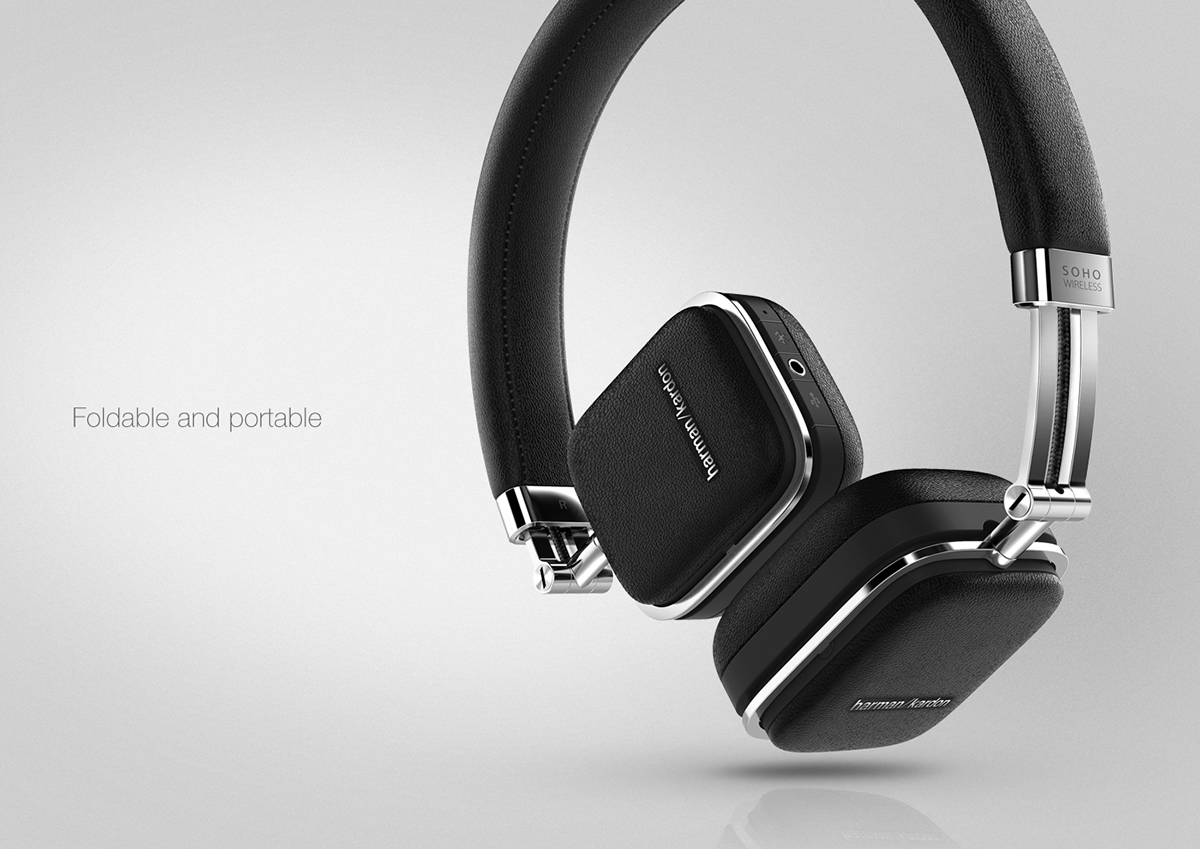 Harman Harman Kardon headphones headset bluetooth premium materials design soho Soho Wireles