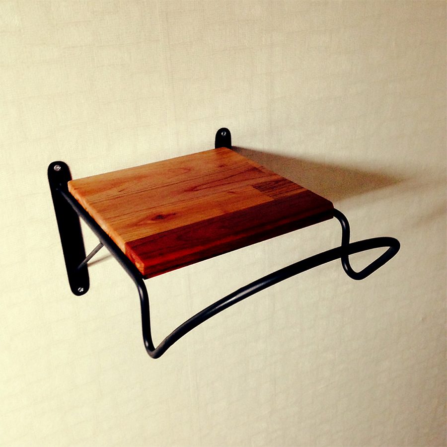 Bike hanger furniture DESIGNFURNITURE Shelf steel wooden wood