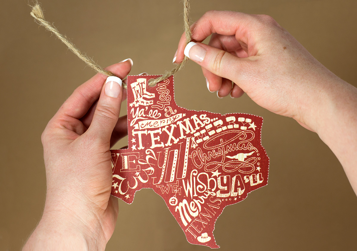 Christmas christmas card card lettering HAND LETTERING #texas