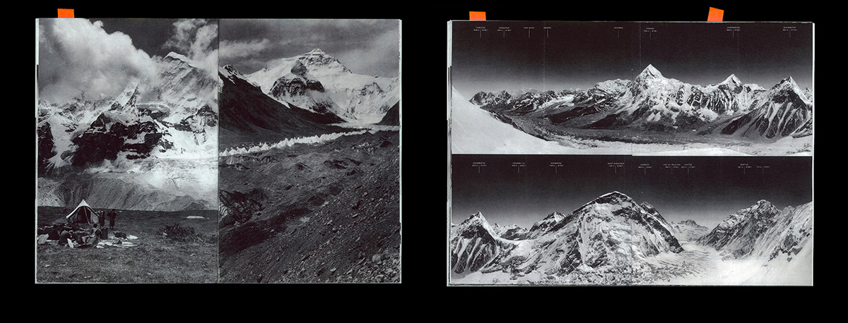 3D book brand editorialdesign motiondesign typography   everest exploration himalaya mountain