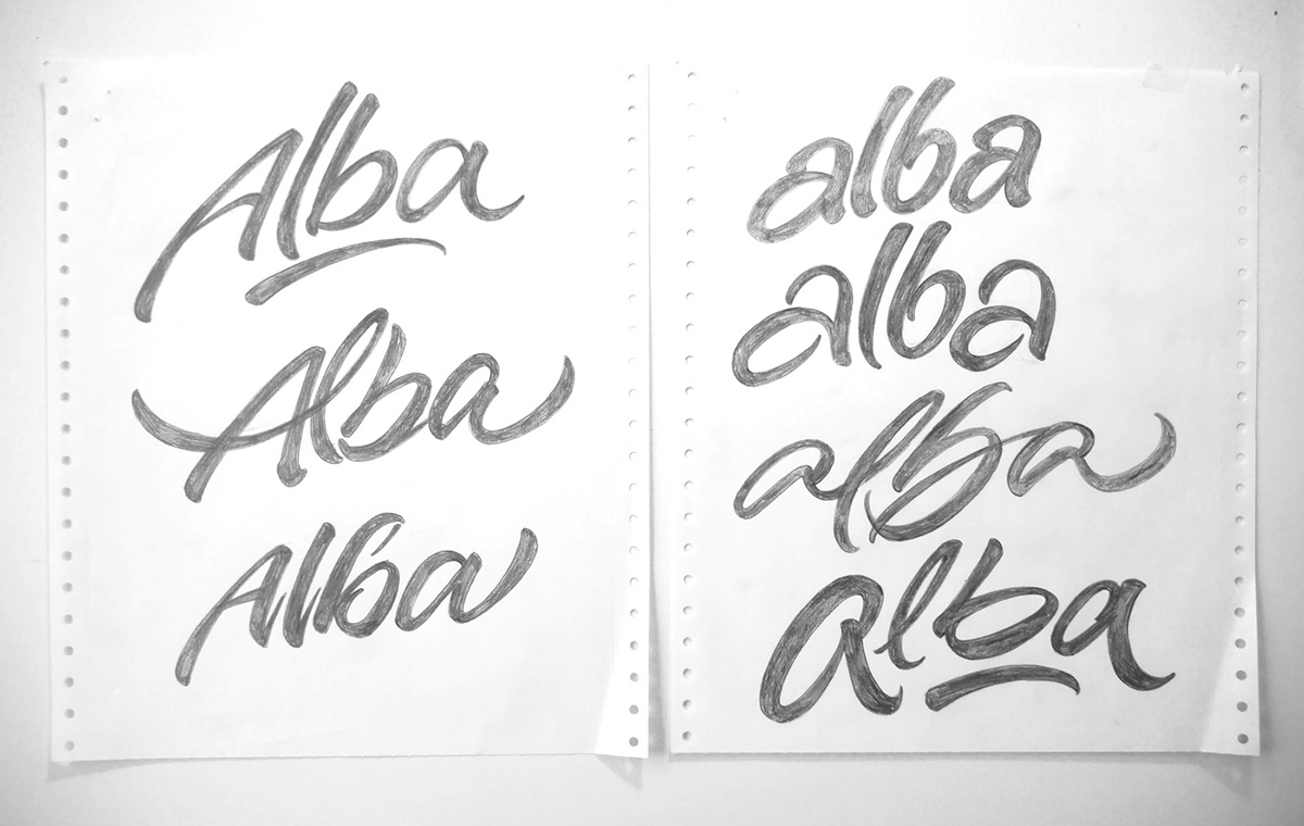 Workshop joluvian brush brushpen lettering rulingpen ink pente kuretake pilet parallelpen Typeface type