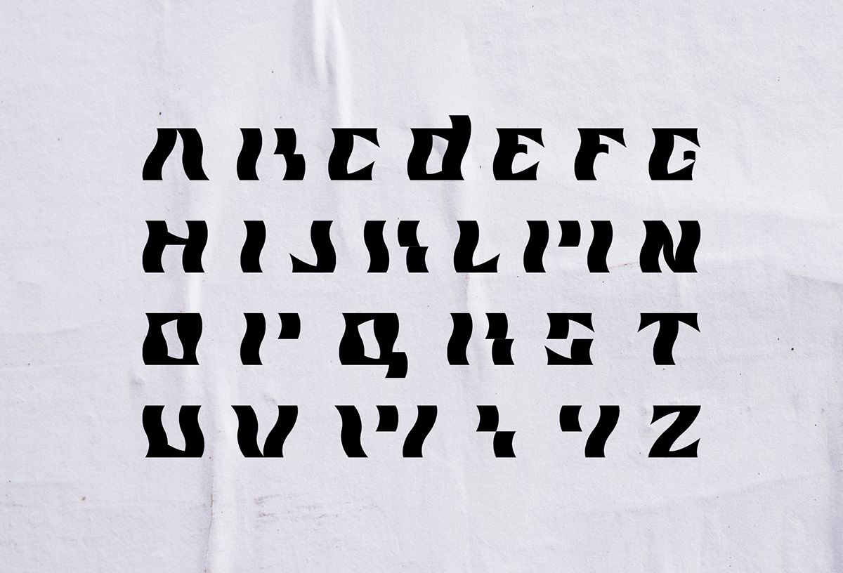 typography   font lava Experimental font design identity