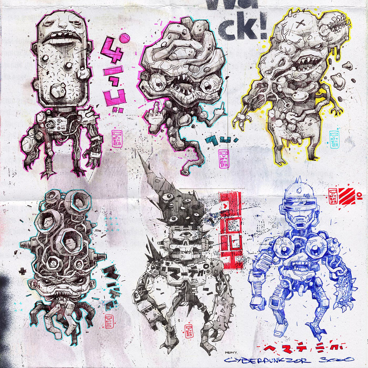 sketch Character design  Drawing  sketchbook creatures lowbrow