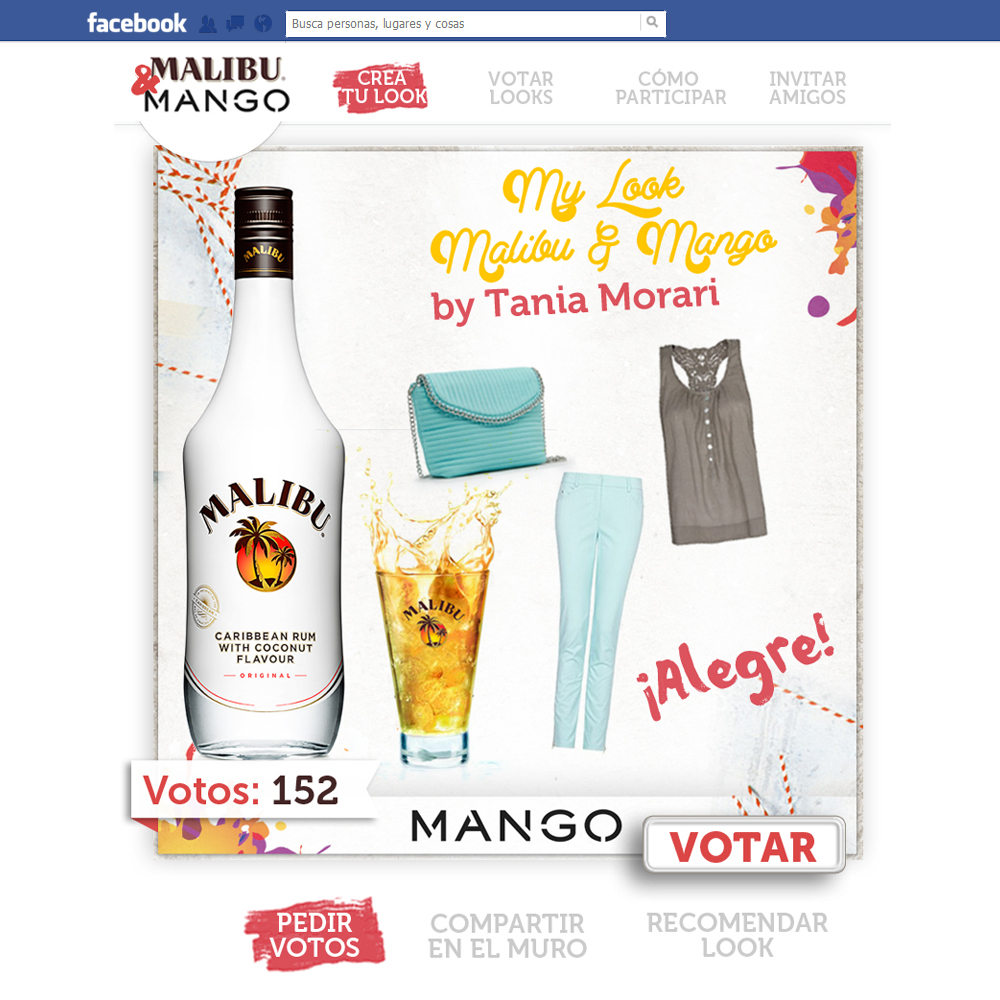 MALIBU  españa spain Pernord Ricard Mango Spirit drink app contest Concurso