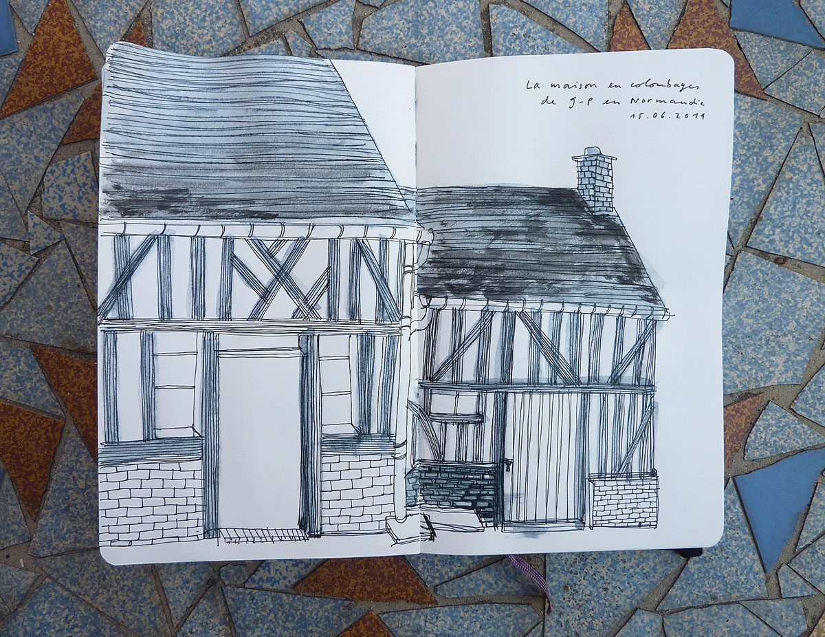 sketchbook fineliner Normandy