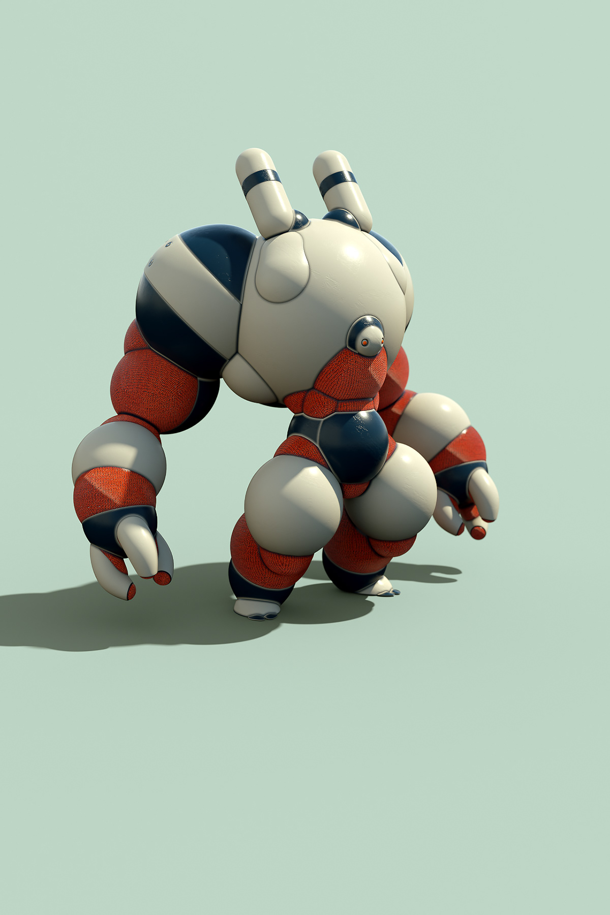 zamak CGI Character design  cinema 4d concept game Octane Render robot