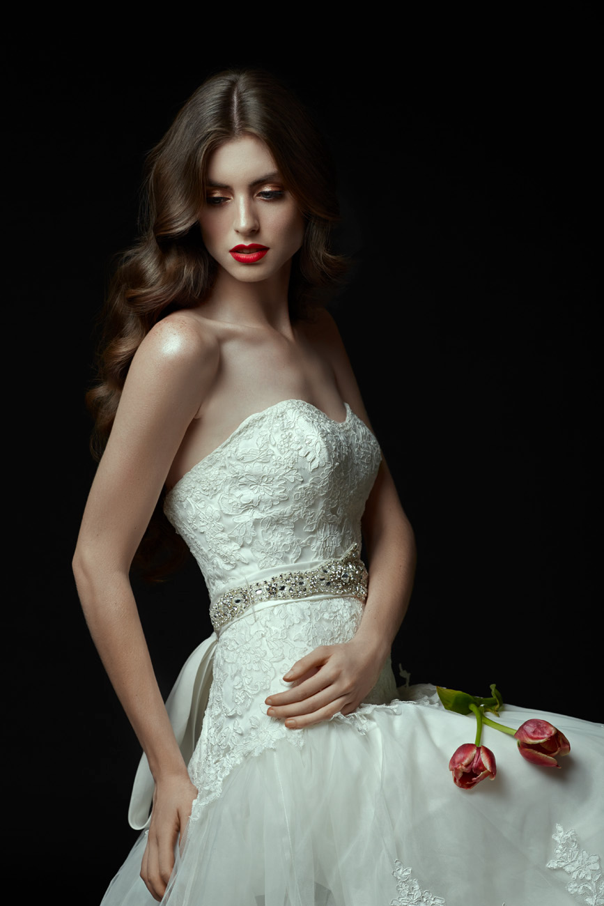 bride White model lucia melina caroga orange  vilchez
