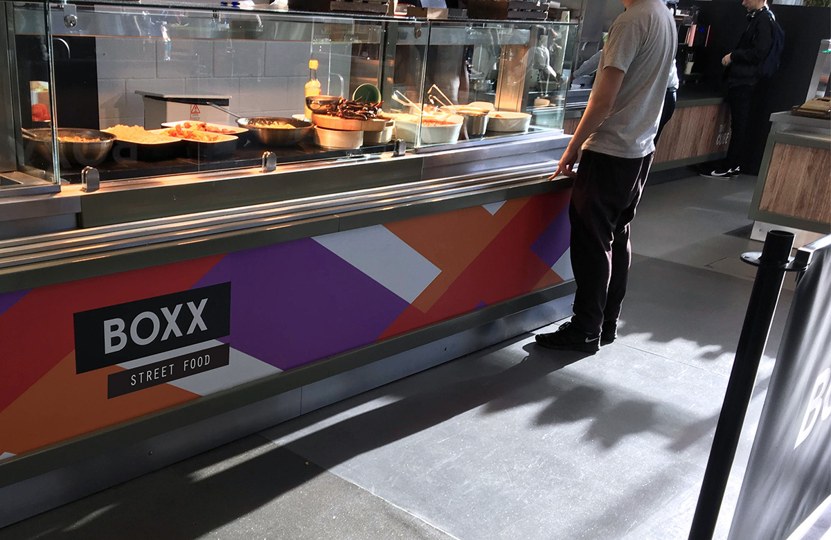 boxx Street Food mobile dublin logo brand vibrant colour Packaging Identity Design Point of Sale