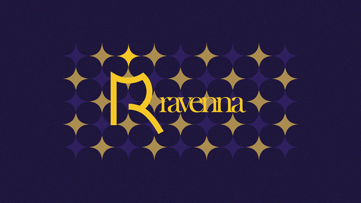 ravenna joalheria luxo designgrafico Logotipo Behance adobeillustrator vectorart sofisticação