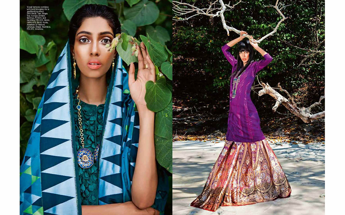 harpersbazaar spread India malaysia colours exotic Ethnic bridal