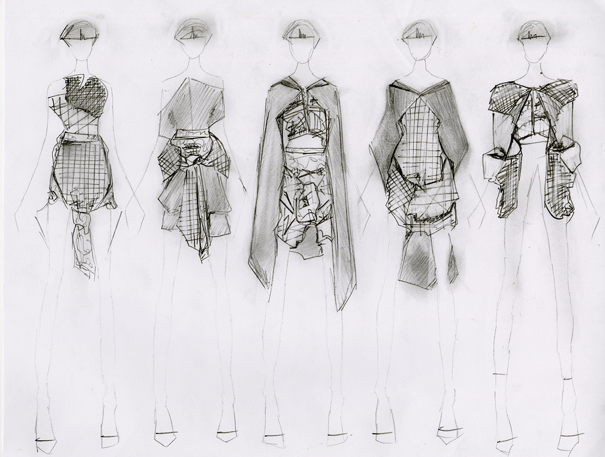 womenswear deconstruction Knottedfabric