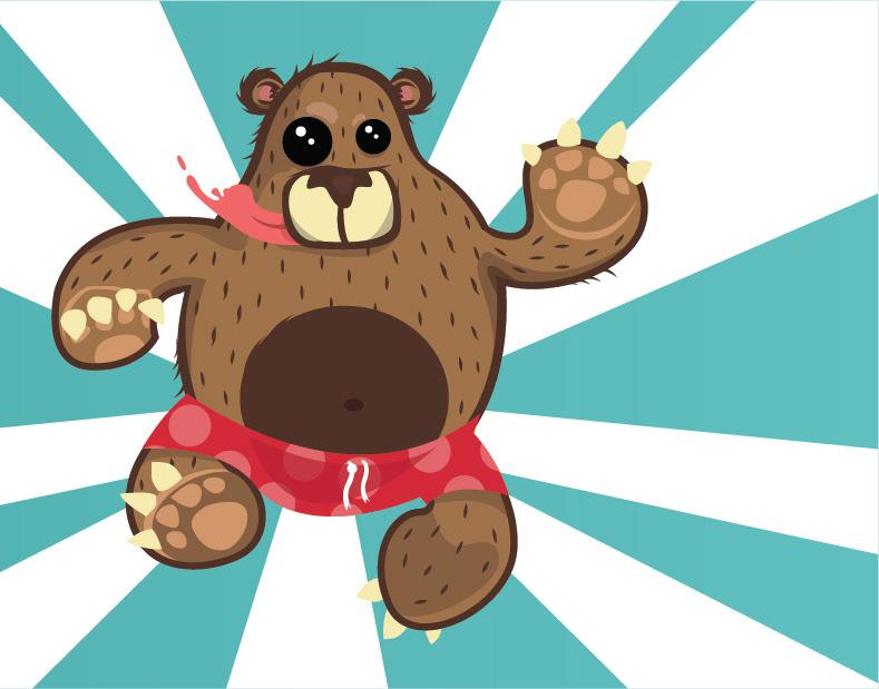 bear ILLUSTRATION  Character design book child angry Kuru Drawing 