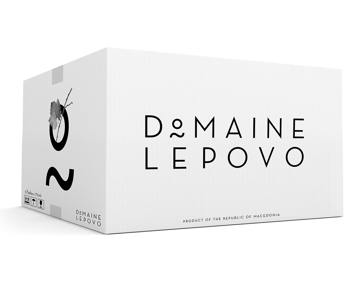 wine Label brush stroke Domaine lepovo luxury