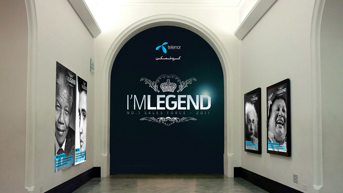 Event sales legend conference dark Hall tables Stage Telenor