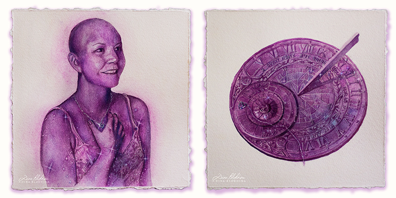 metastatic cancer cancer breast cancer purple watercolor stars sparkle donate