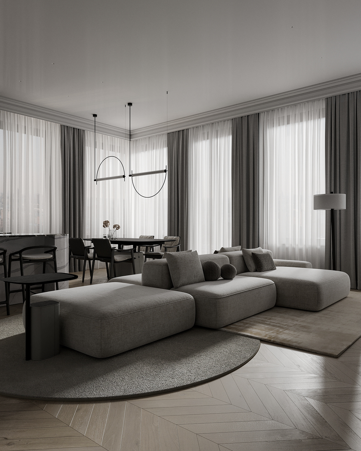 дизайн интерьера дизайнер интерьера Дизайн квартиры interior design  3ds max corona Interior architectural design visualization Визуализация интерьера
