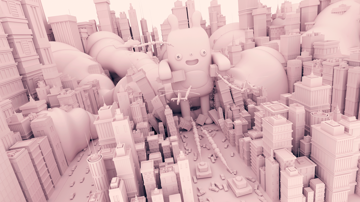 kawaii ILLUSTRATION  digitalart 3D digitalart Grafikdesign blender3d rendering CGI monster