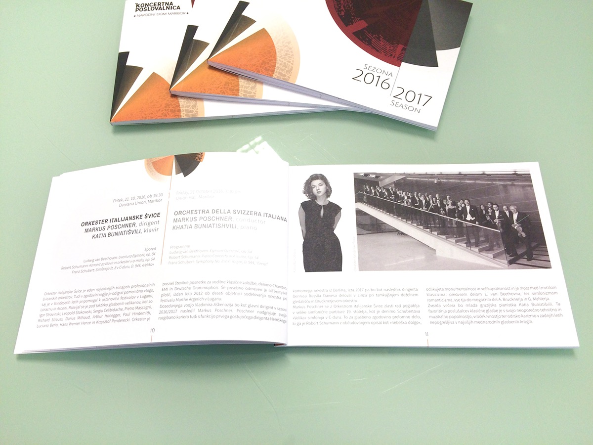 Adobe Portfolio classical music concert Booklet poster identity season