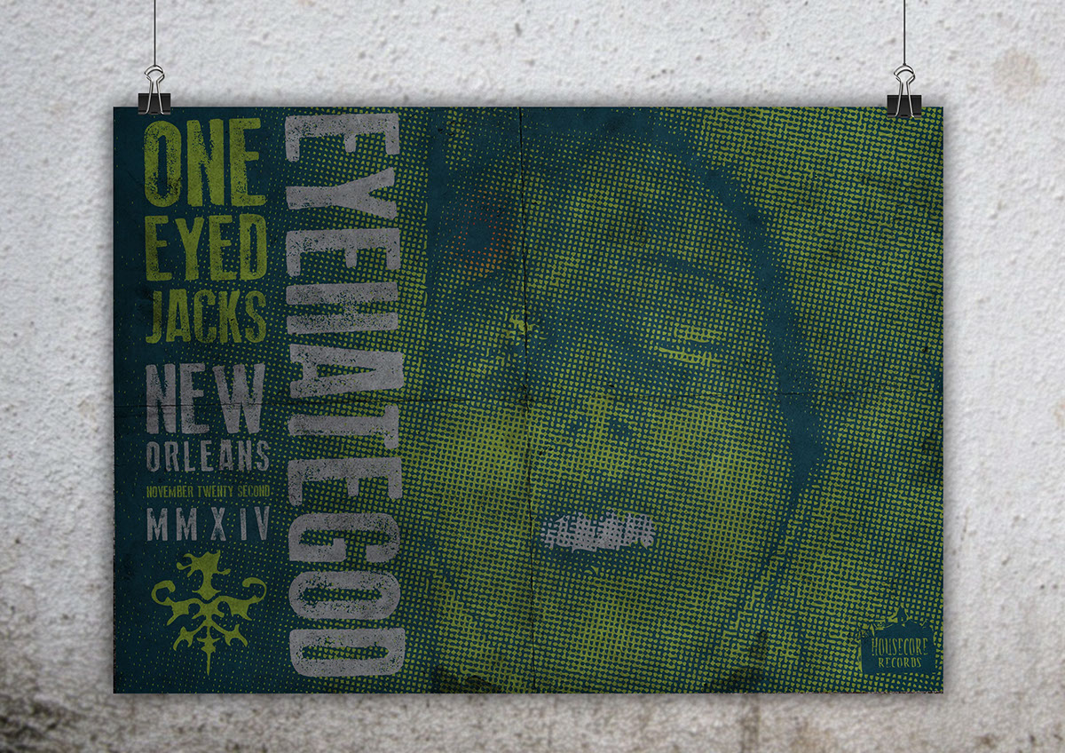 poster Eyehategod print gig neworleans pantera down metal art artwork