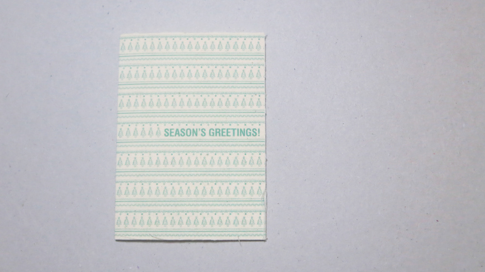 greeting cards Christmas cloth cards experimental