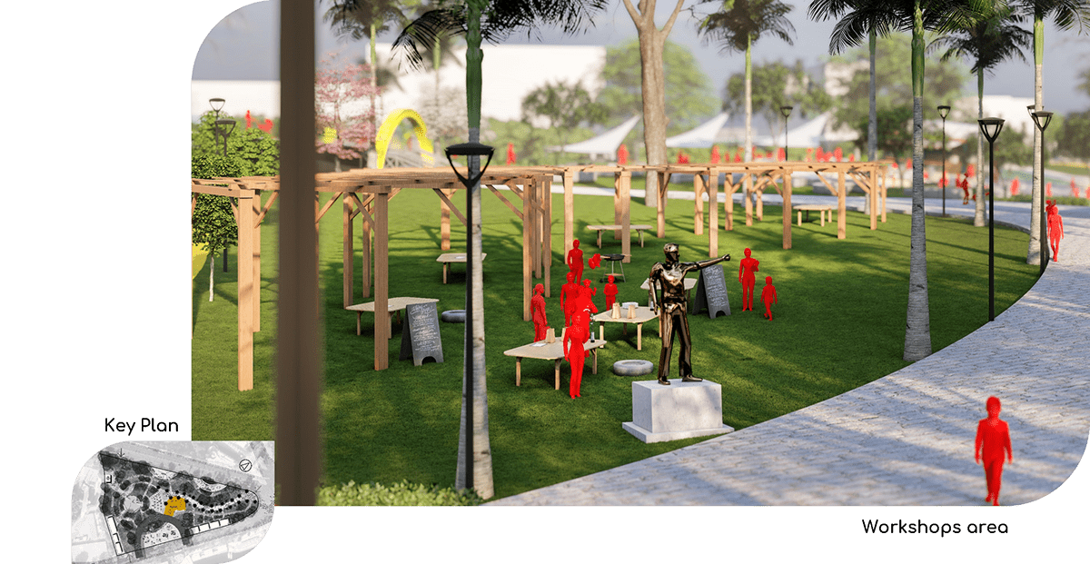 architecture cairo conceptual diagrams garden Landscape Park Project redesign zamalek