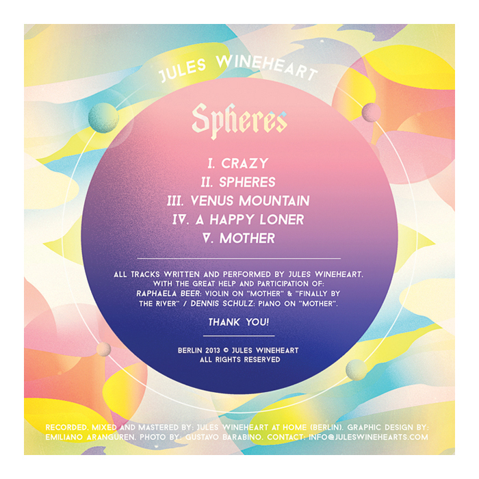 folk psychedelic berlin Jules Wineheart spheres disc cd