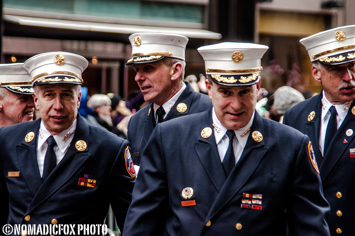 new_york nyc city usa parade st.patrick's St.Paddy's people cultures Professionals firefighters police fdny nypd Street