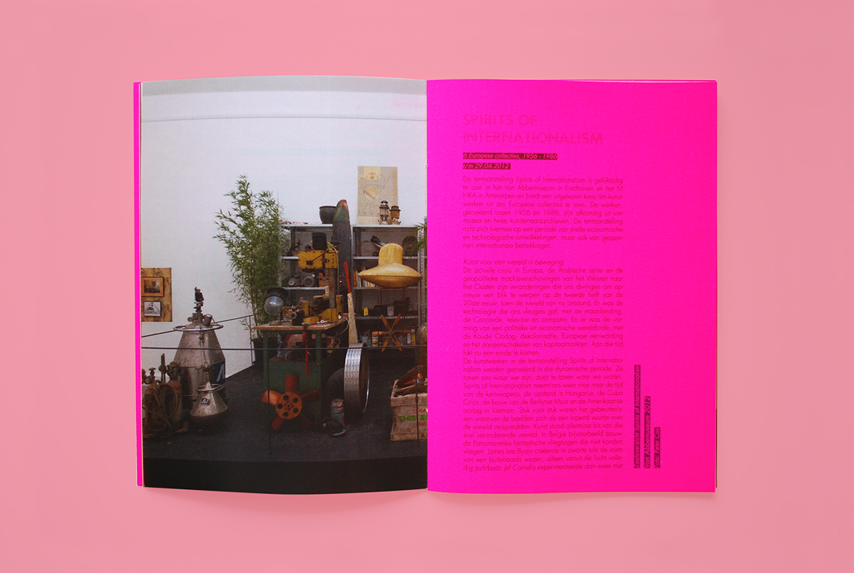 brochure radically yours!   Pink   fluorescent  typography  