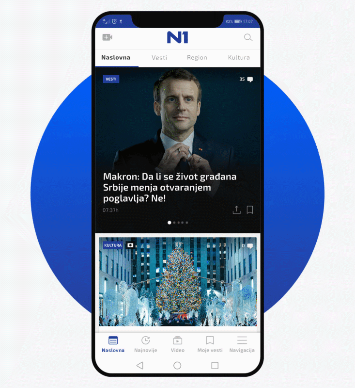 application N1 news News App news application