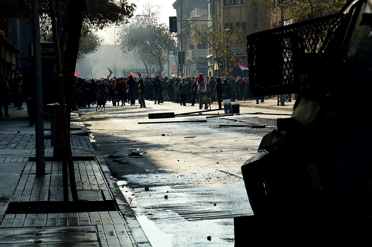 chile Santiago cut protest