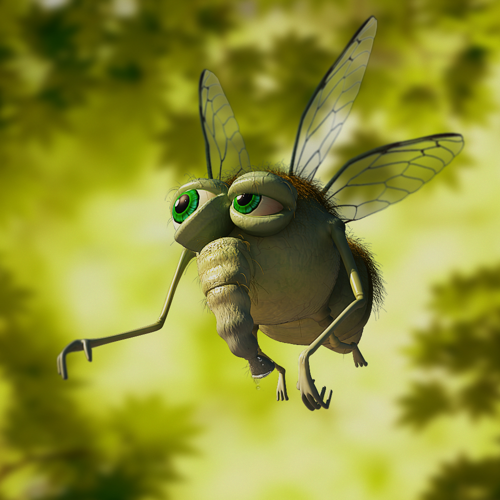 bug insect Fly cartoon Character design funny