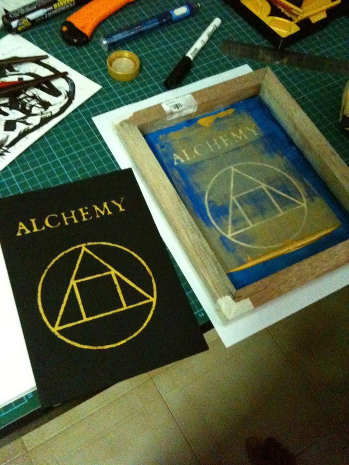 alchemy craft Zine  silkscreen