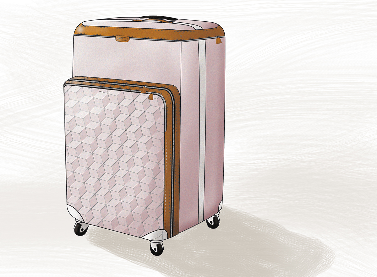 trolley design samsonite cabine trip journey suitcase