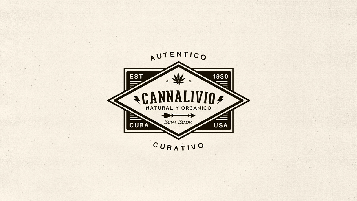 identity logo emblem cannabis marijuana natural colombia Tropical brand Caribe medicine medicina yerba plantas Herb