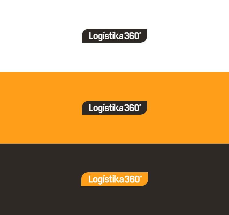LOGISTICA Identidad Corporativa Logotipo logo Logistics Corporate Identity orange black naranja negro