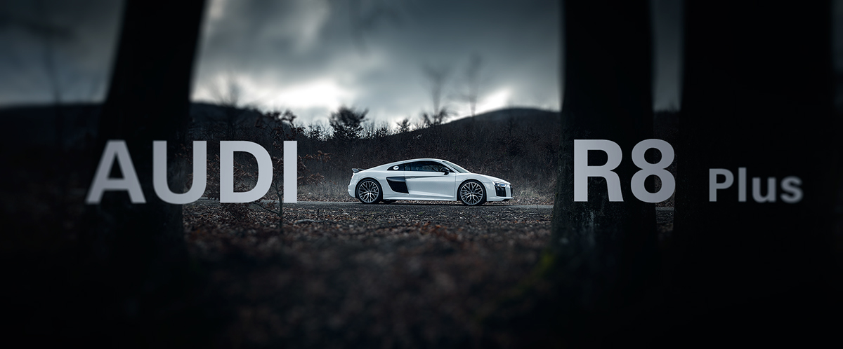 Audi R8 v10 plus cyprian Martin slovakia automotive   car photograpy Automotive Photography Cargraphy light White forest