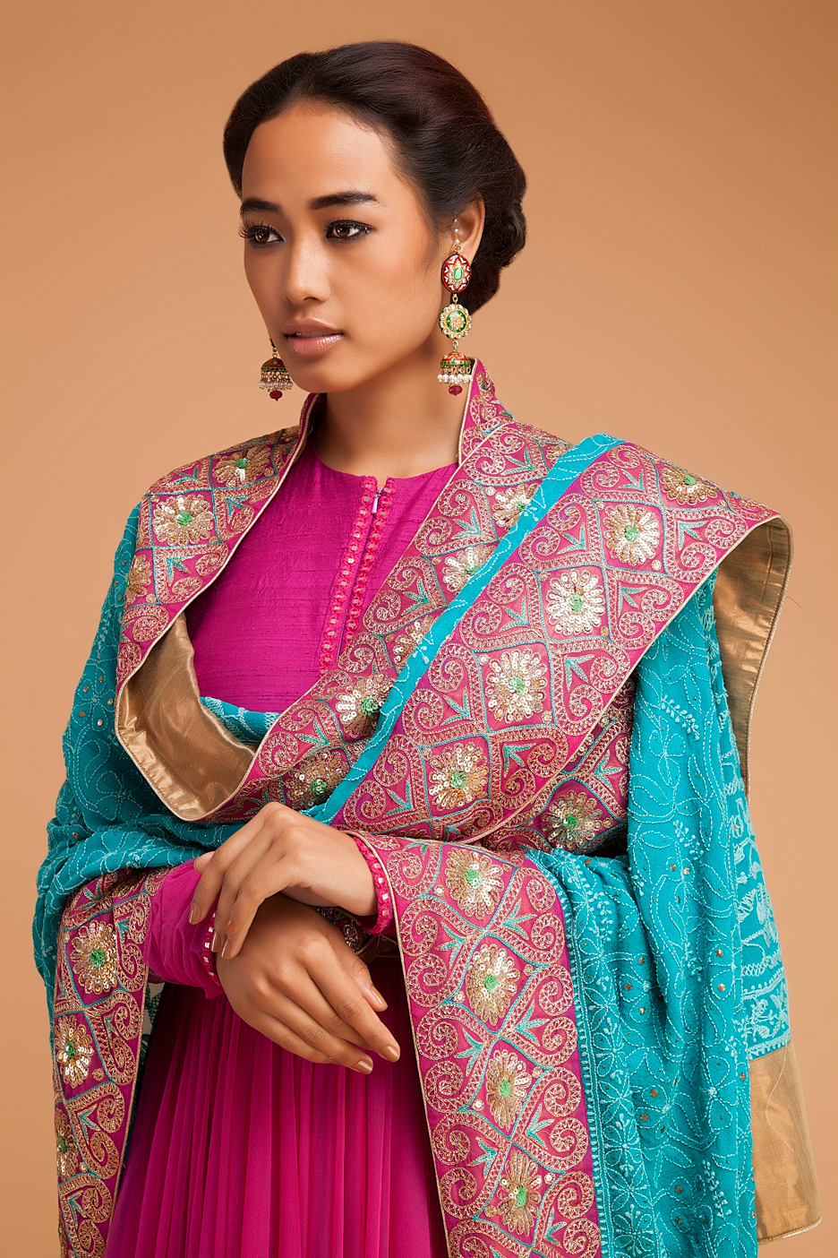 Lookbook designer indianwear jewellry IndianModel Anarkali designershoot springsummer indiandesigner lakmefashionweek