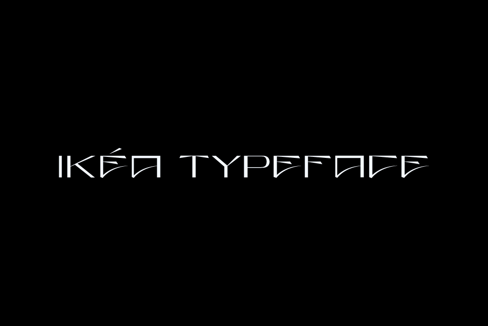 Typeface ikea typedesign type font typography  