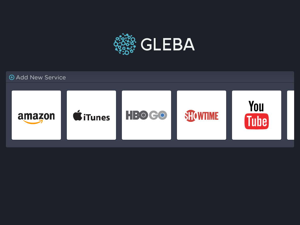 Streaming services concept video app search muktiple