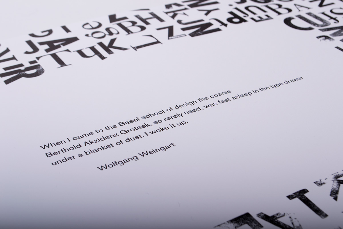 letter press print printmaking Wolfgang Weingart letterpress