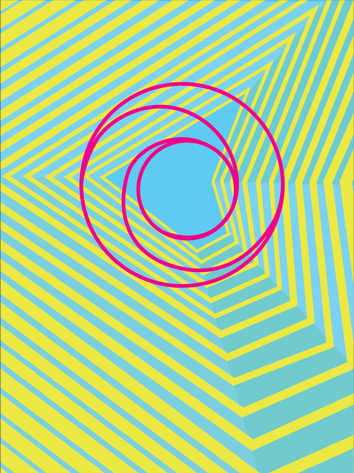 graphic Paradox bright illusion poster