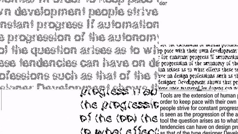 automation Automated type font typedesign kinetic typography   ai artificial intelligence