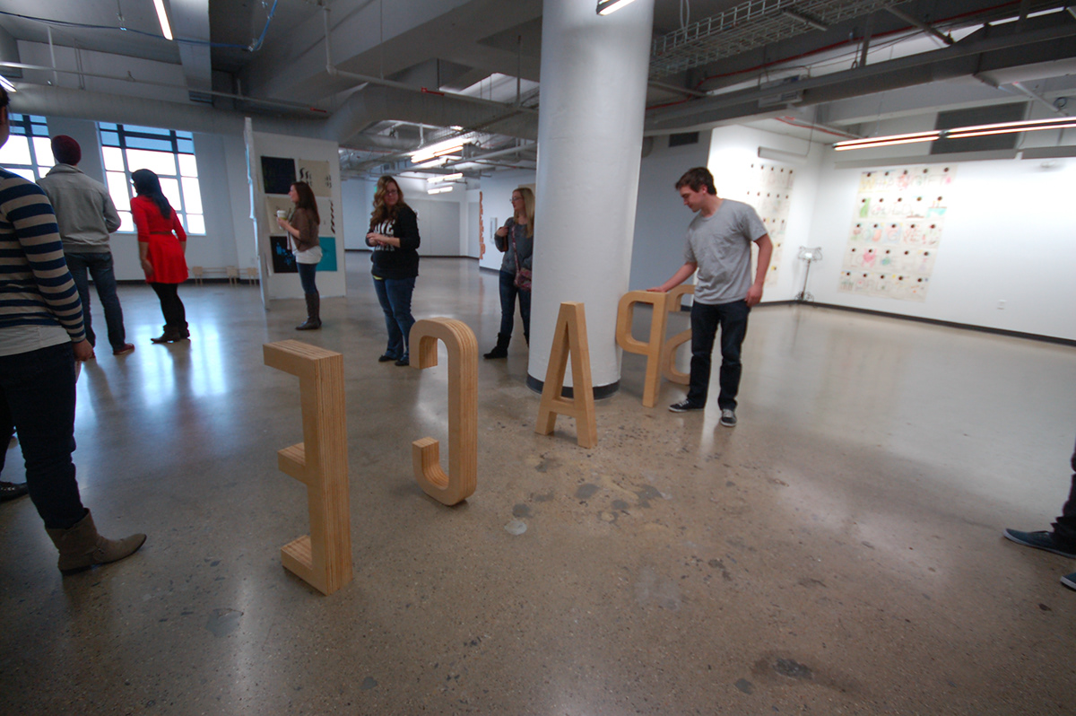 letters type woodwork handcrafted environment interaction
