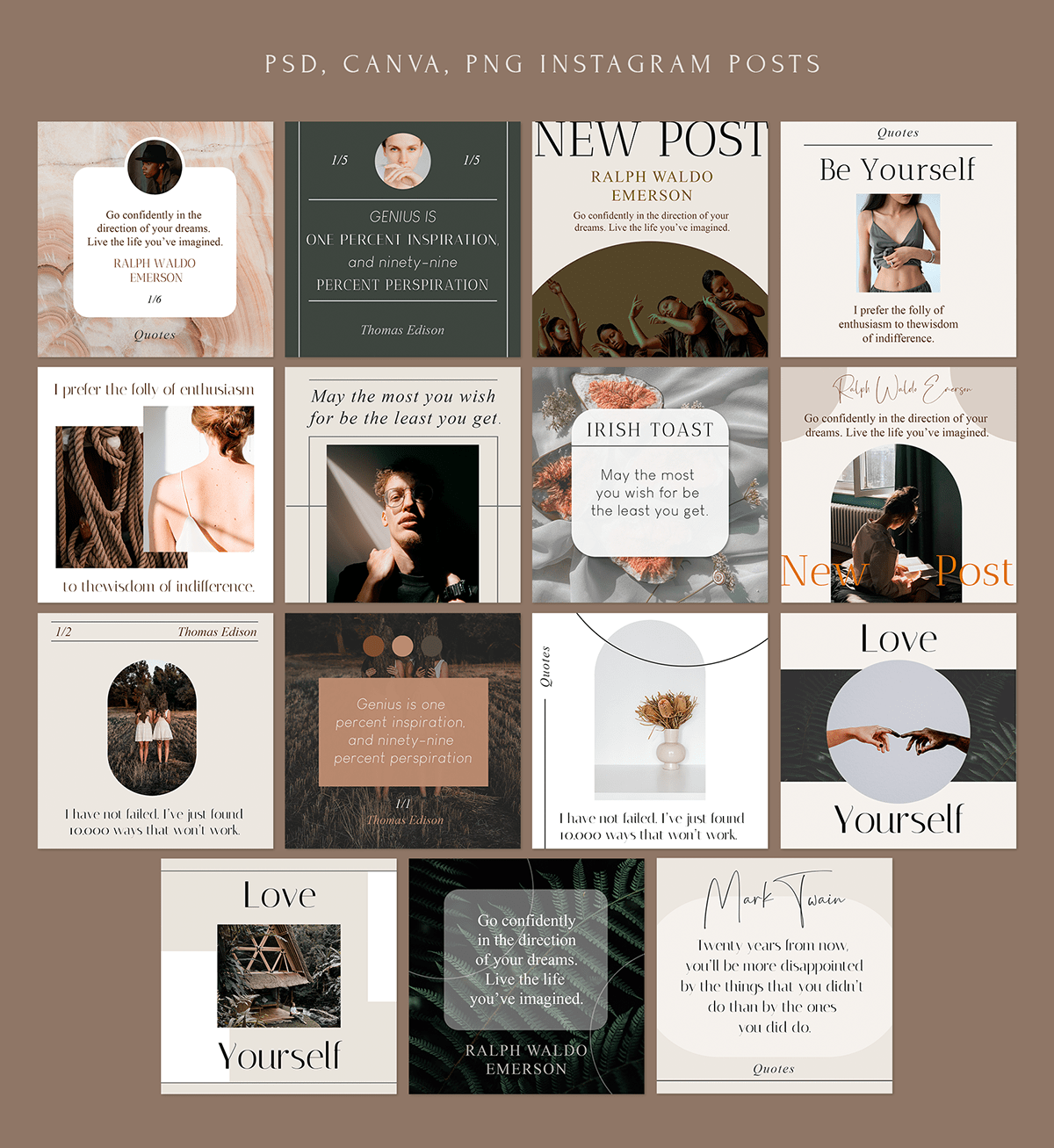 canva instagram media Minimalism Quotes social Stories template